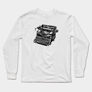 Old Typewriter Long Sleeve T-Shirt